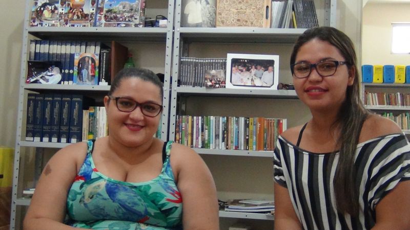 Sandy Santos e Crislaine Rêgo - Acadêmicas do IESPES